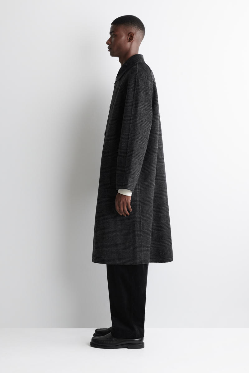 REVERSIBLE CHECKED WOOL COAT リバーシブルチェックウールコート