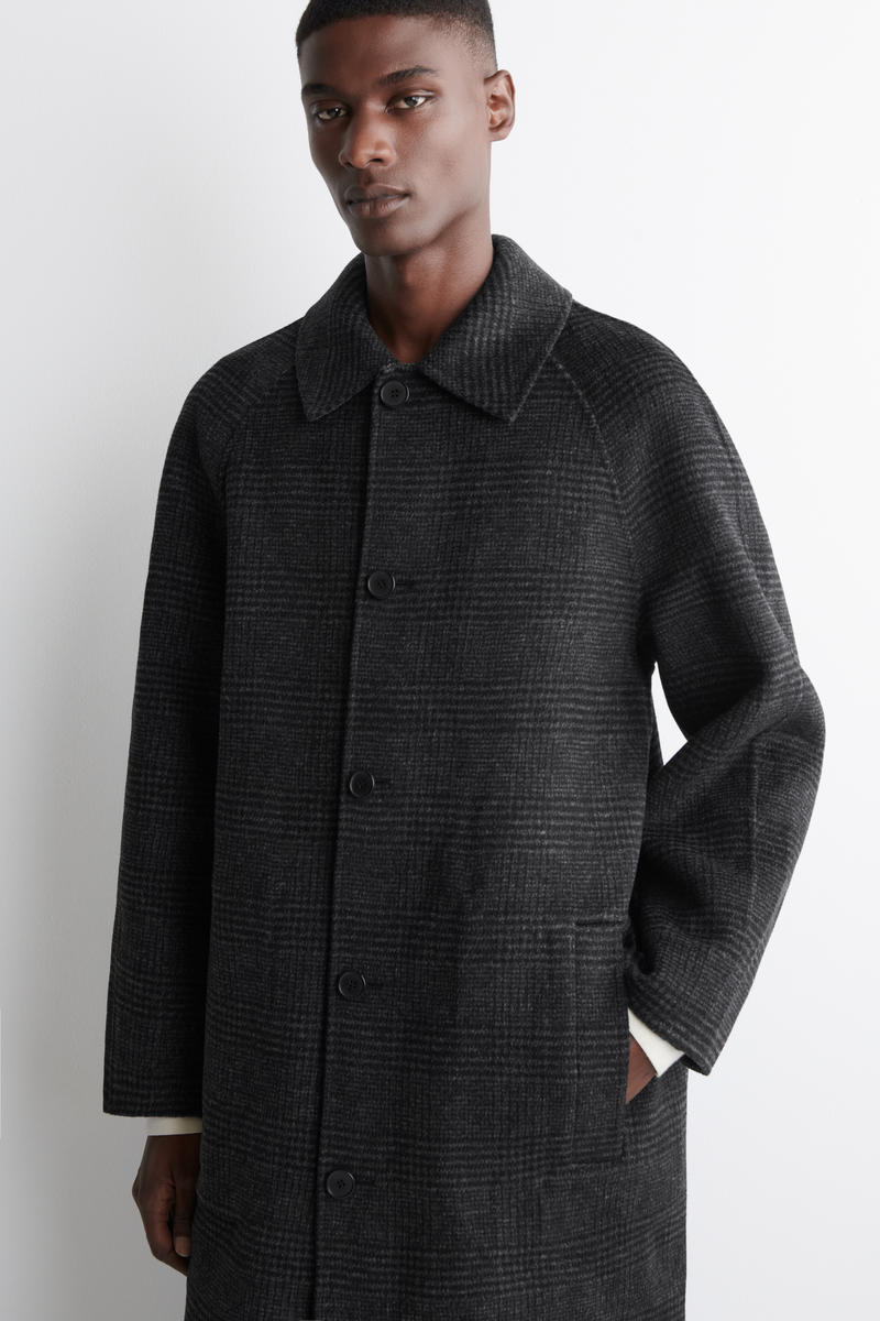 REVERSIBLE CHECKED WOOL COAT リバーシブルチェックウールコート
