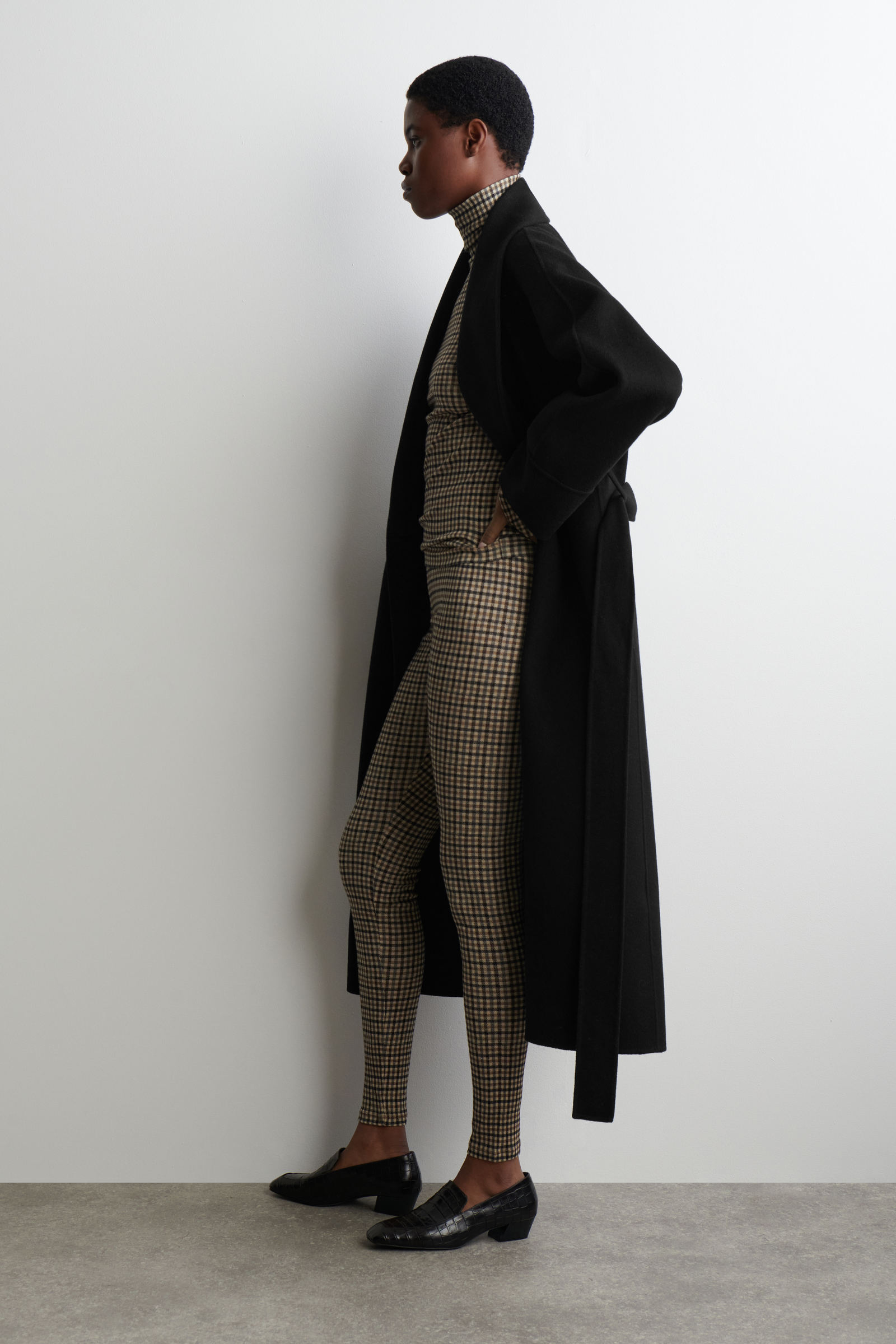 CHECKED MERINO WOOL LEGGINGS チェック柄メリノウールレギンス