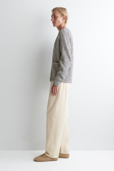 COS フレックドVネックジップアップカーディガン