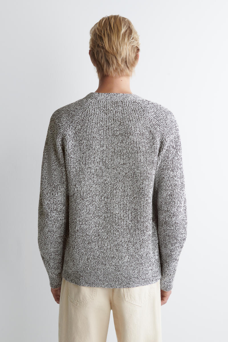 COS フレックドVネックジップアップカーディガン