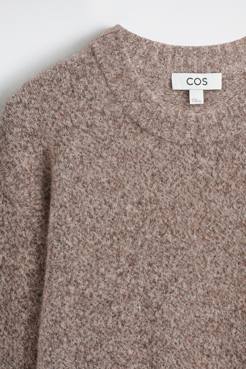 OVERSIZED ALPACA-BLEND CREW-NECK JUMPER オーバーサイズアルパカ混