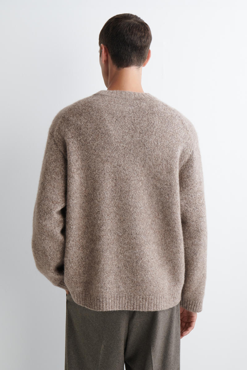 OVERSIZED ALPACA-BLEND CREW-NECK JUMPER オーバーサイズ