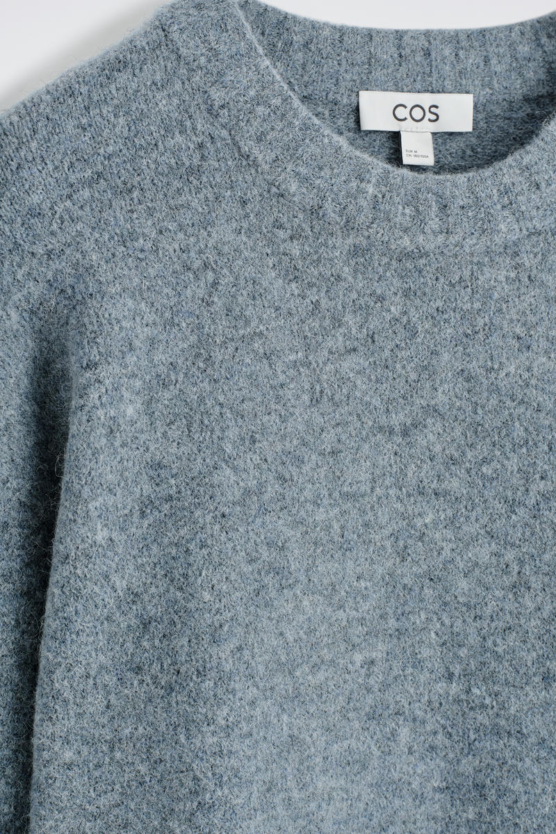 OVERSIZED ALPACA-BLEND CREW-NECK JUMPER オーバーサイズアルパカ混