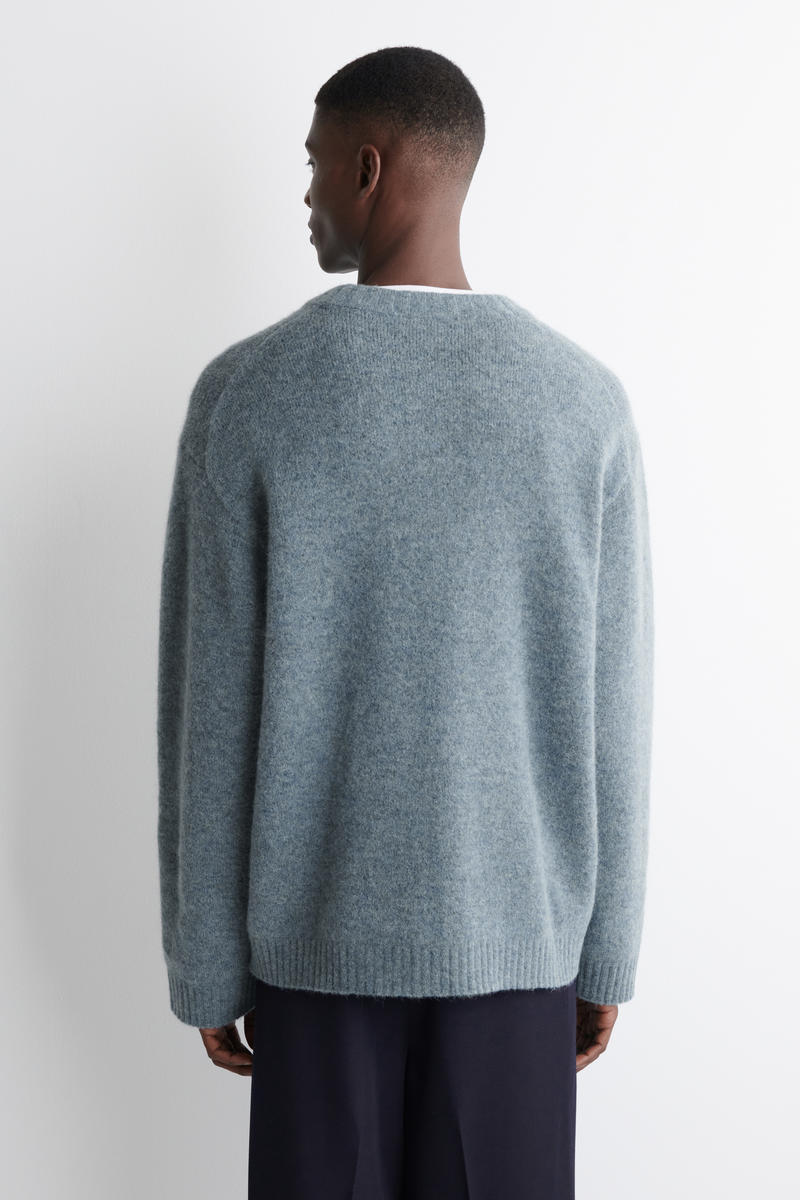 OVERSIZED ALPACA-BLEND CREW-NECK JUMPER オーバーサイズアルパカ混