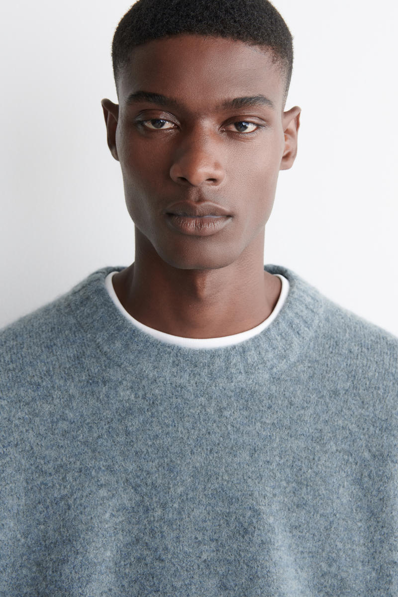 OVERSIZED ALPACA-BLEND CREW-NECK JUMPER オーバーサイズアルパカ混