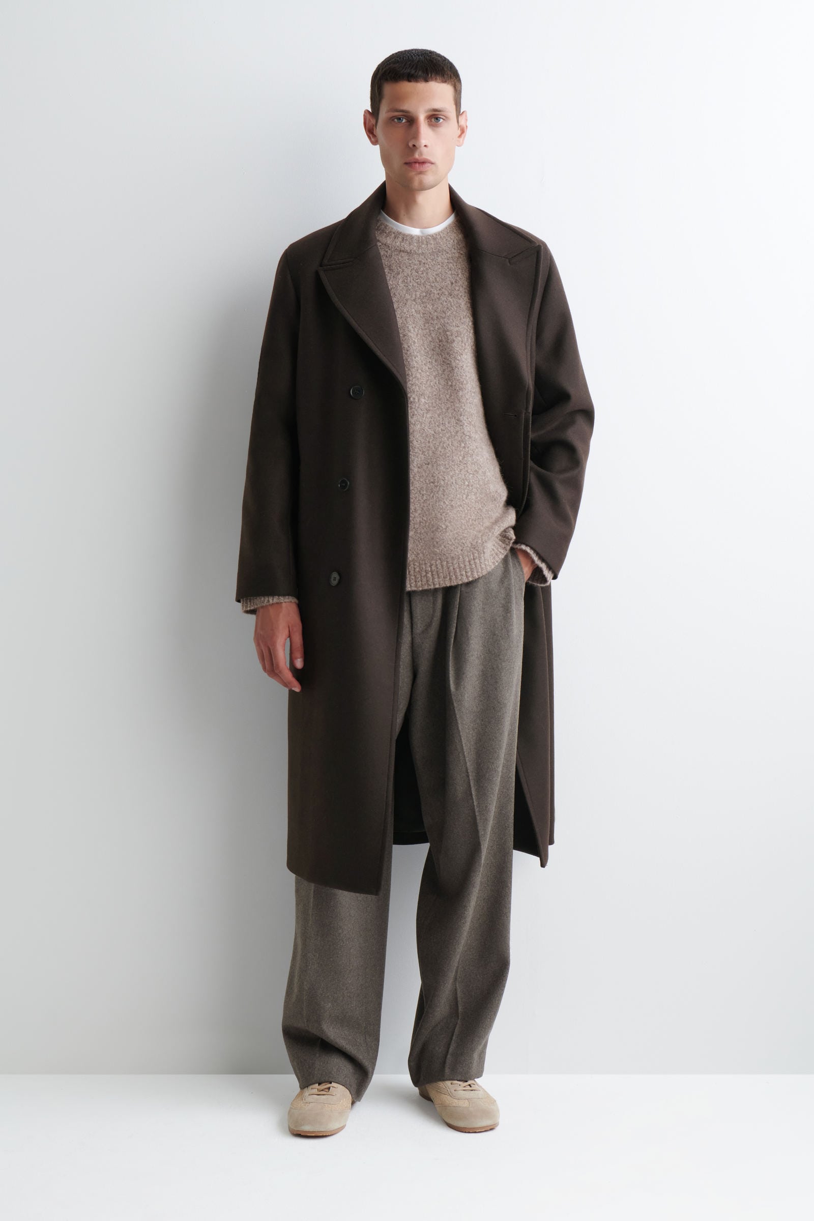 OVERSIZED ALPACA-BLEND CREW-NECK JUMPER オーバーサイズアルパカ混 