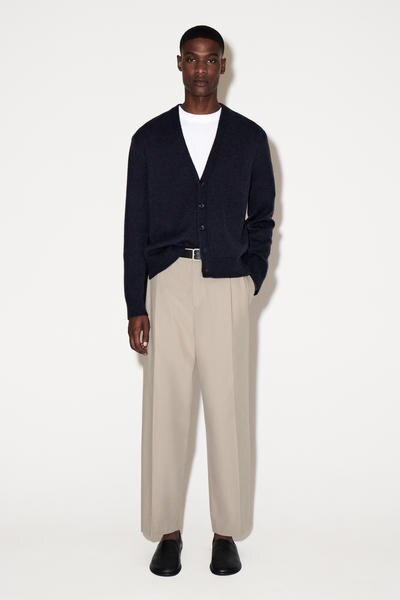 COS ストレートレッグコットンツイルトラウザーズ