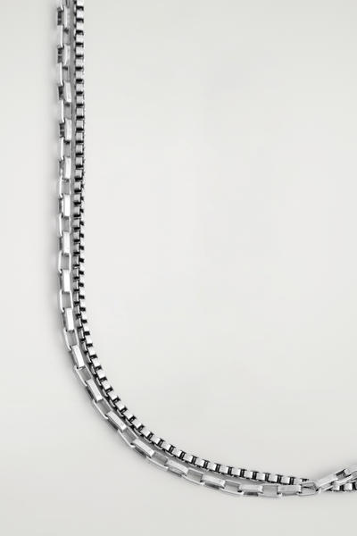 COS ダブルチェーンネックレス