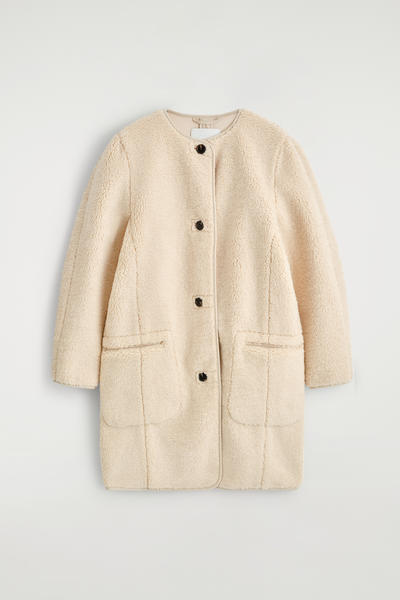 COS ロングラインテディジャケット
