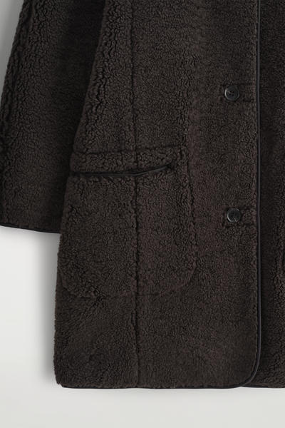 COS ロングラインテディジャケット