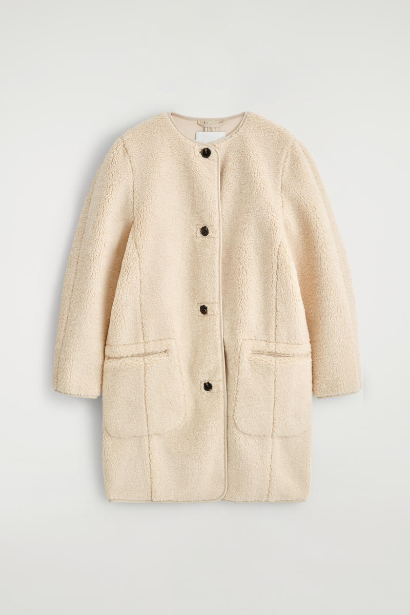 COS ロングラインテディジャケット