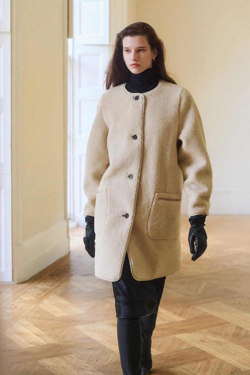 COS ロングラインテディジャケット