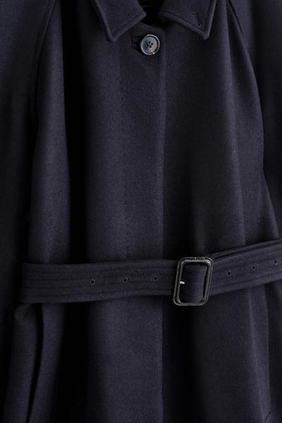 COS ウール混トレンチコート