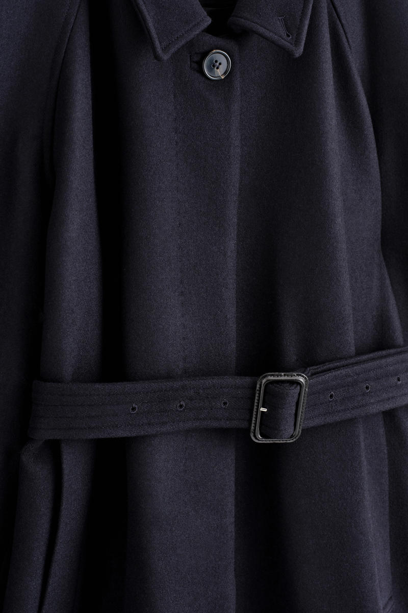 COS ウール混トレンチコート