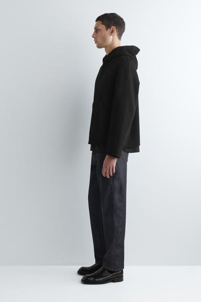 COS ダブルフェイスウールジップアップフーディー