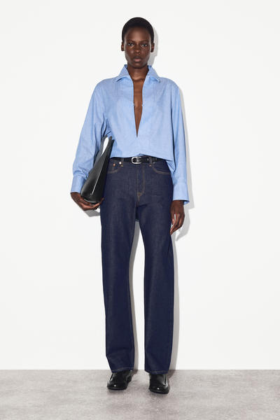 COS ロングラインコットンシャツ