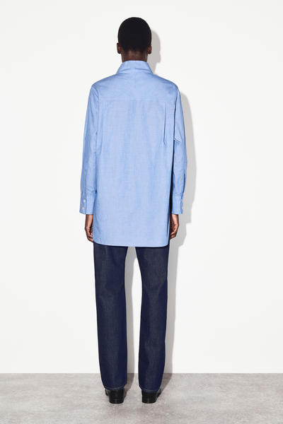 COS ロングラインコットンシャツ