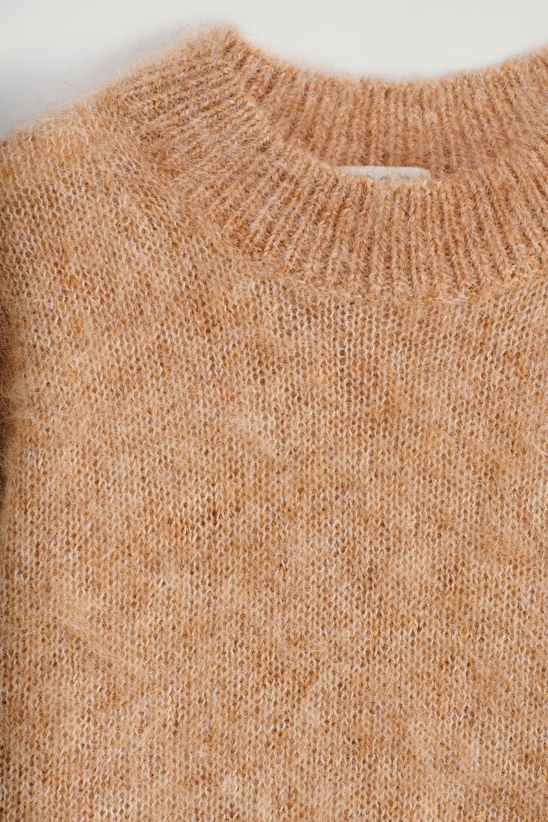 MOHAIR-WOOL CREW-NECK JUMPER モヘアウールクルーネック
