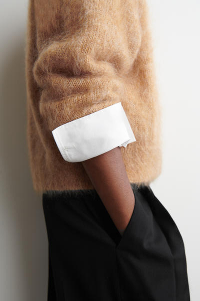 COS モヘアウール Vネックカーディガン