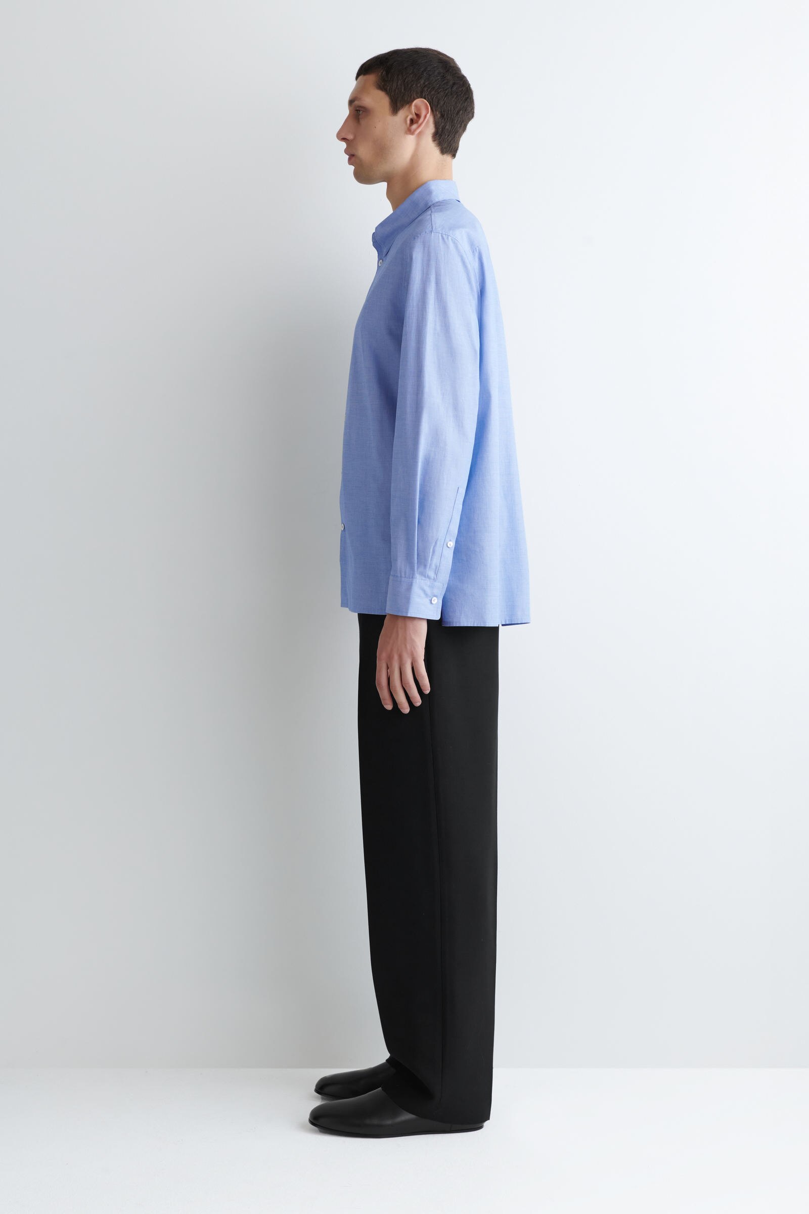CLASSIC COTTON SHIRT クラシック コットンシャツ スカイブルー 