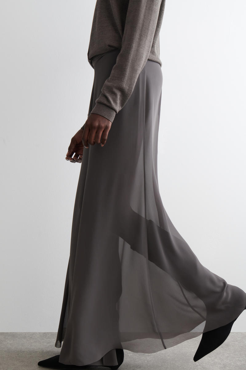 SHEER MAXI SKIRT シアーマキシスカート ストーン｜COS コス 公式