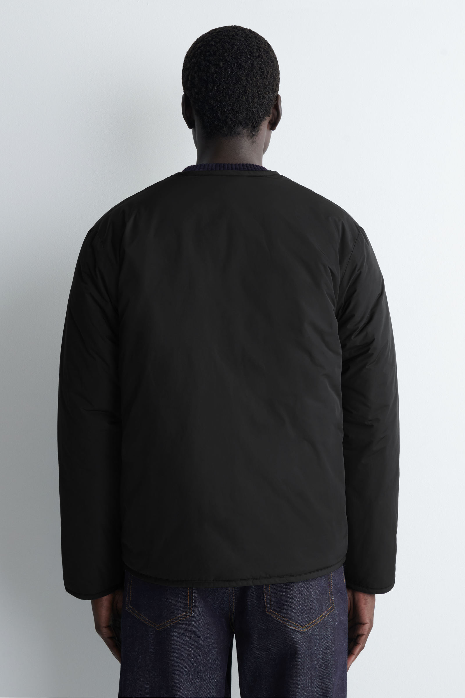 REVERSIBLE QUILTED JACKET リバーシブルキルトジャケット ブラック