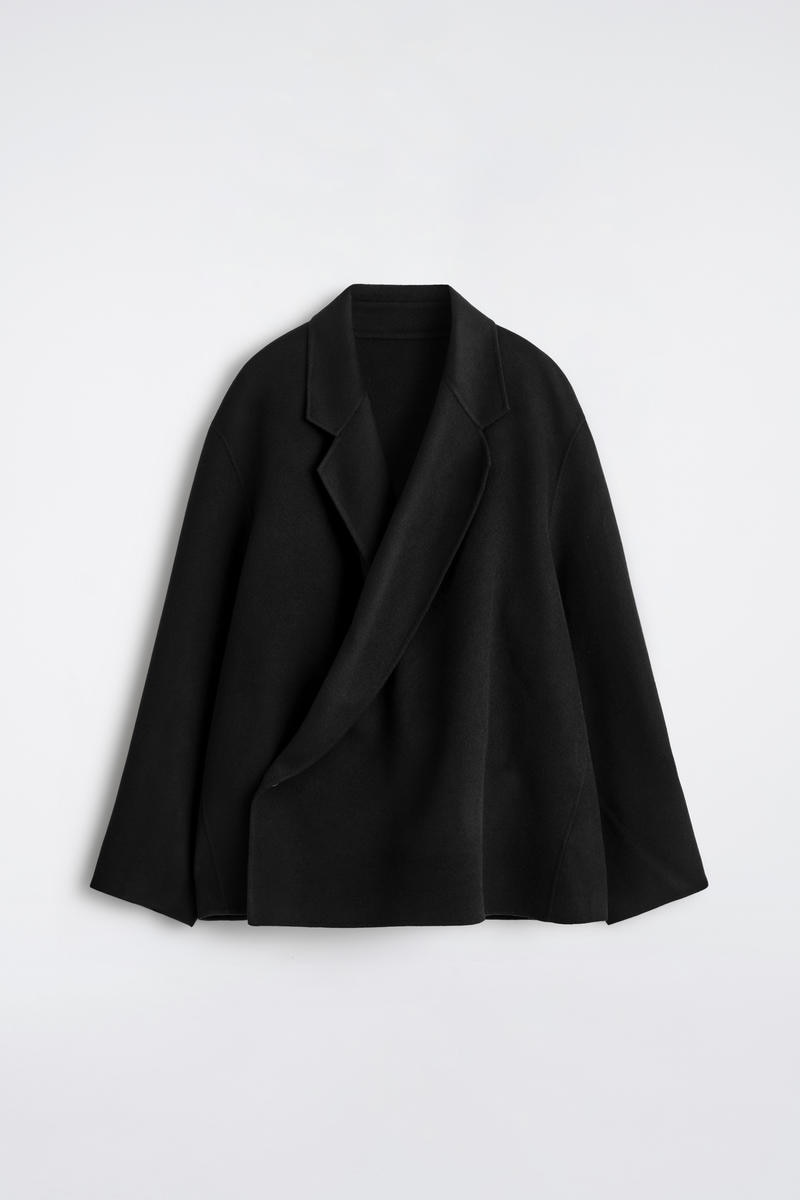 COS ダブルフェイスウールオーバーシャツ