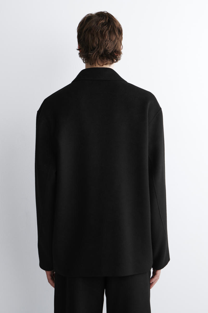 COS ダブルフェイスウールオーバーシャツ