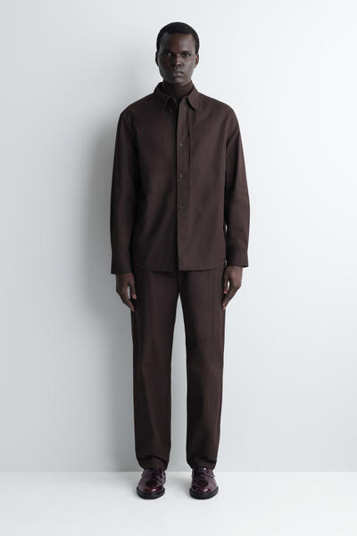 COS ポケット付き コットンシャツ