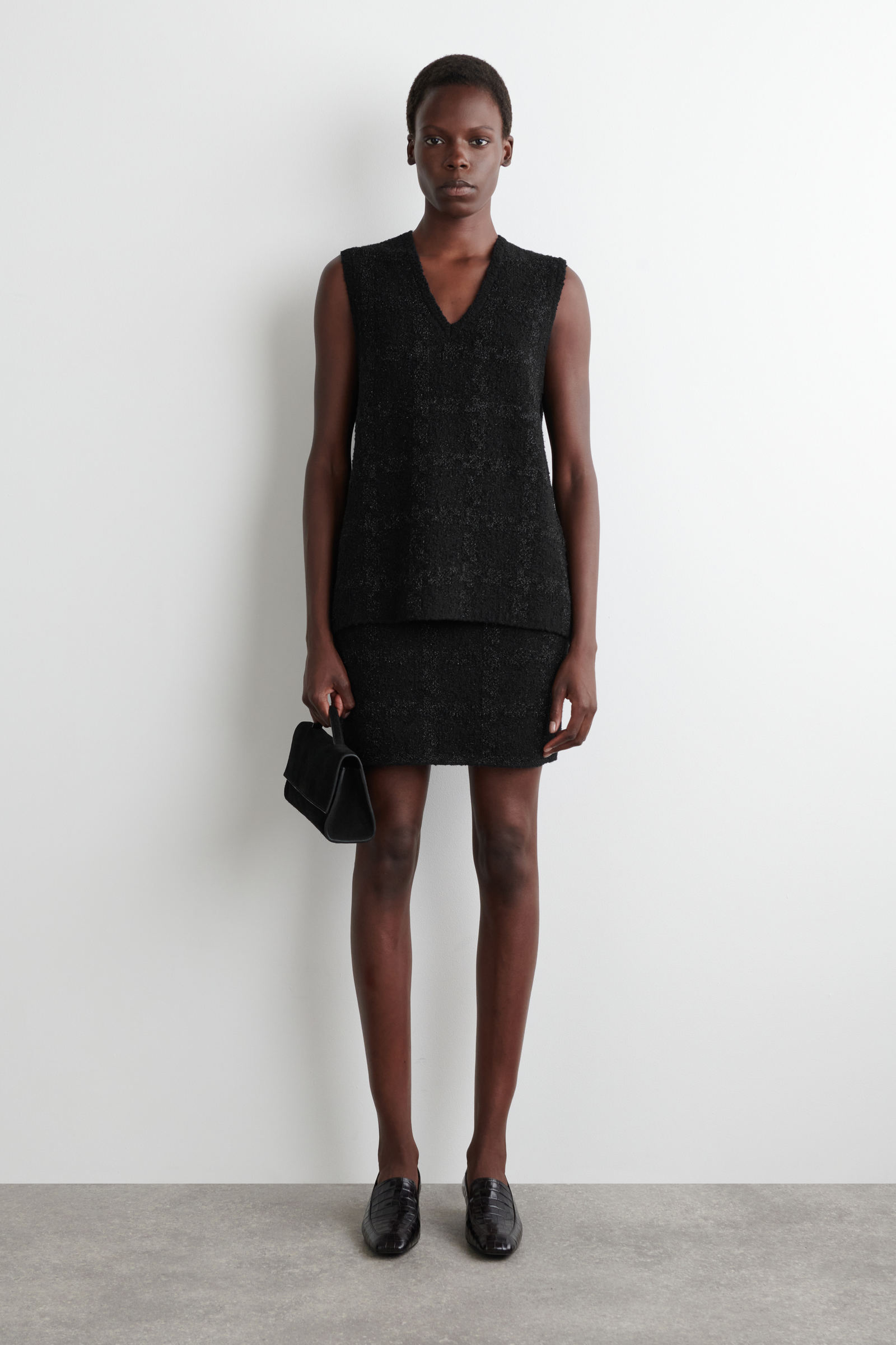 スカート machatt boucle knit skirt Bouclé skirt