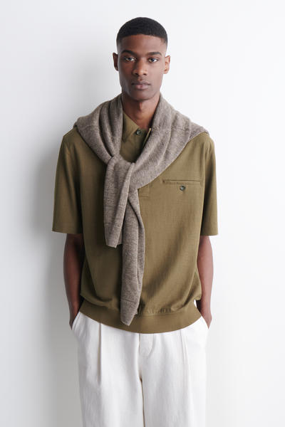 COS ジャージーポロシャツ