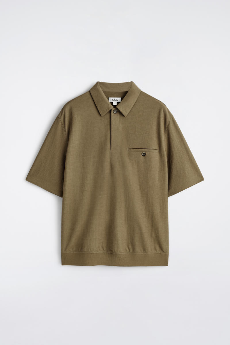 COS ジャージーポロシャツ