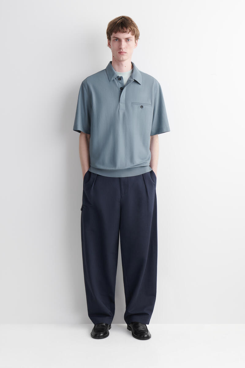 COS ジャージーポロシャツ