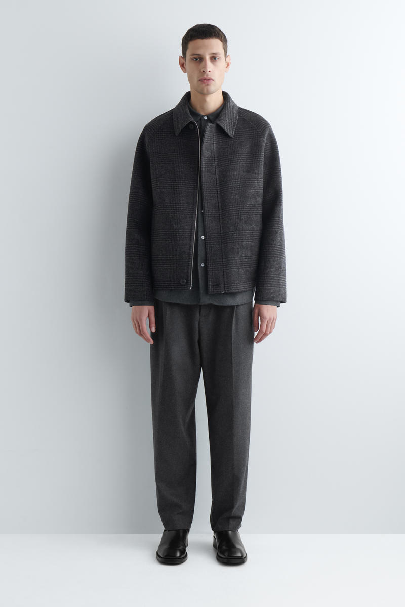 REVERSIBLE DOUBLE-FACED WOOL JACKET リバーシブル ダブルフェイス