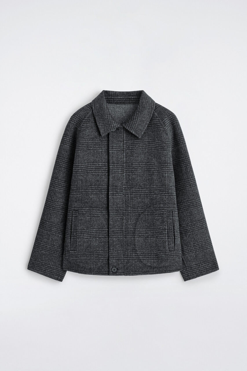 REVERSIBLE DOUBLE-FACED WOOL JACKET リバーシブル ダブルフェイス