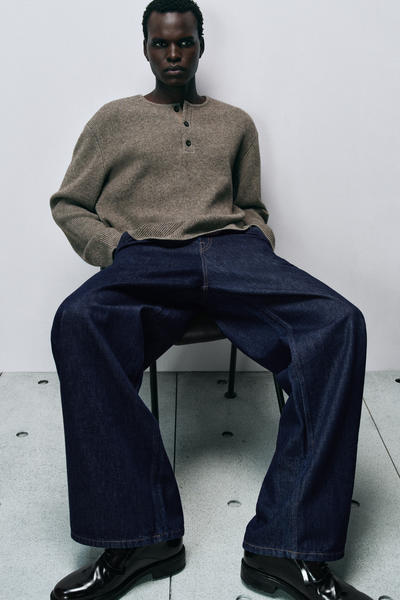 COS ニットメリノヤクヘンリートップ