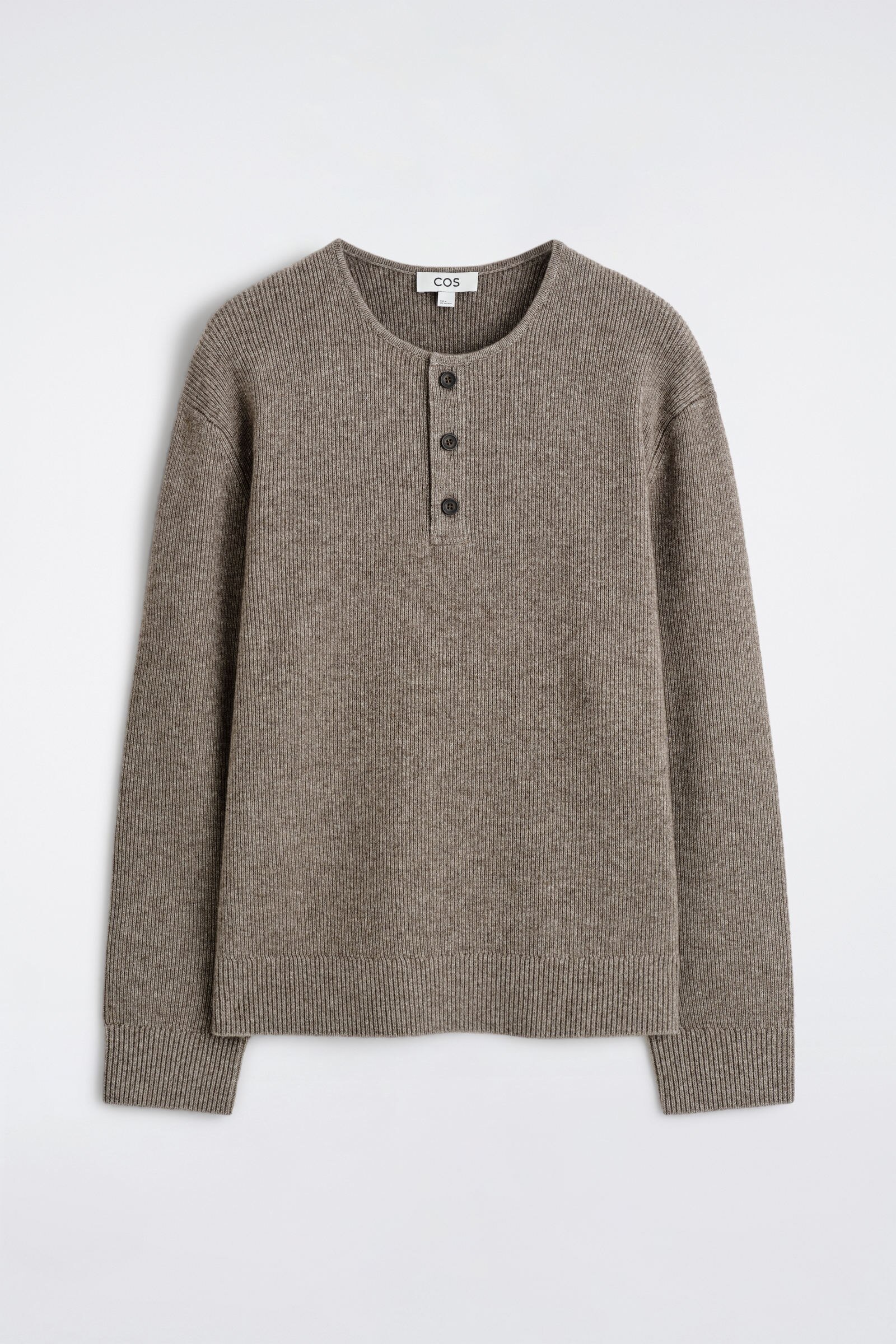 KNITTED MERINO-YAK HENLEY TOP ニットメリノヤクヘンリートップ