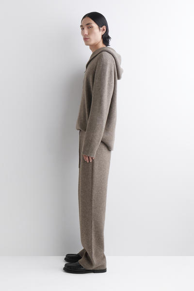 COS ニットメリノヤクジップアップフーディー