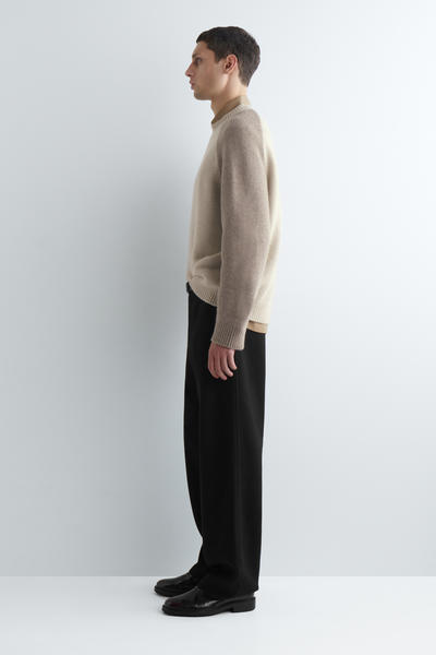 COS カラーブロックデザインカシミヤセーター