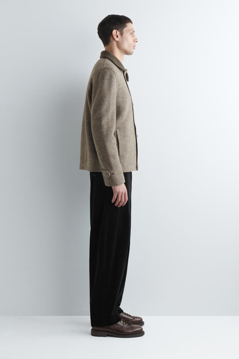 COS チャンキーレザーダービーシューズ