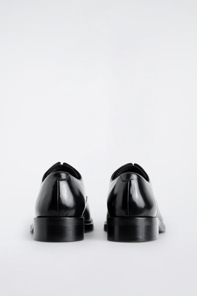 COS スクエアトゥ レザーオックスフォードシューズ