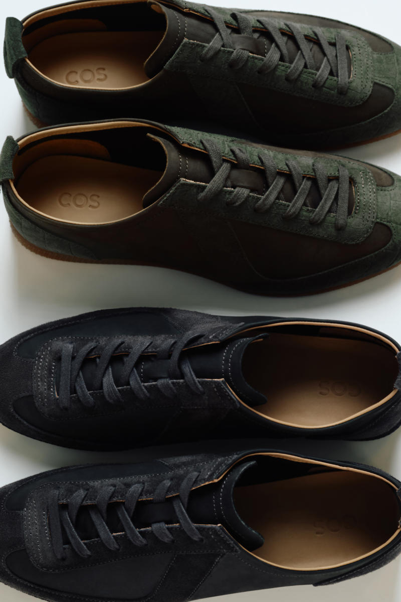 COS ヌバック＆スエード素材のスニーカー