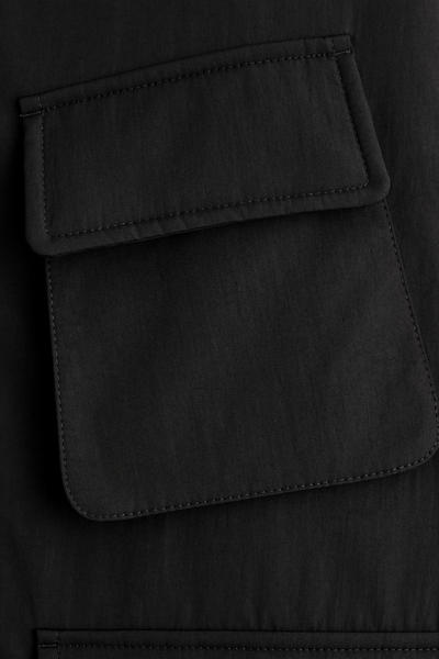 COS パッド入りハリントンジャケット-  ナイロン素材