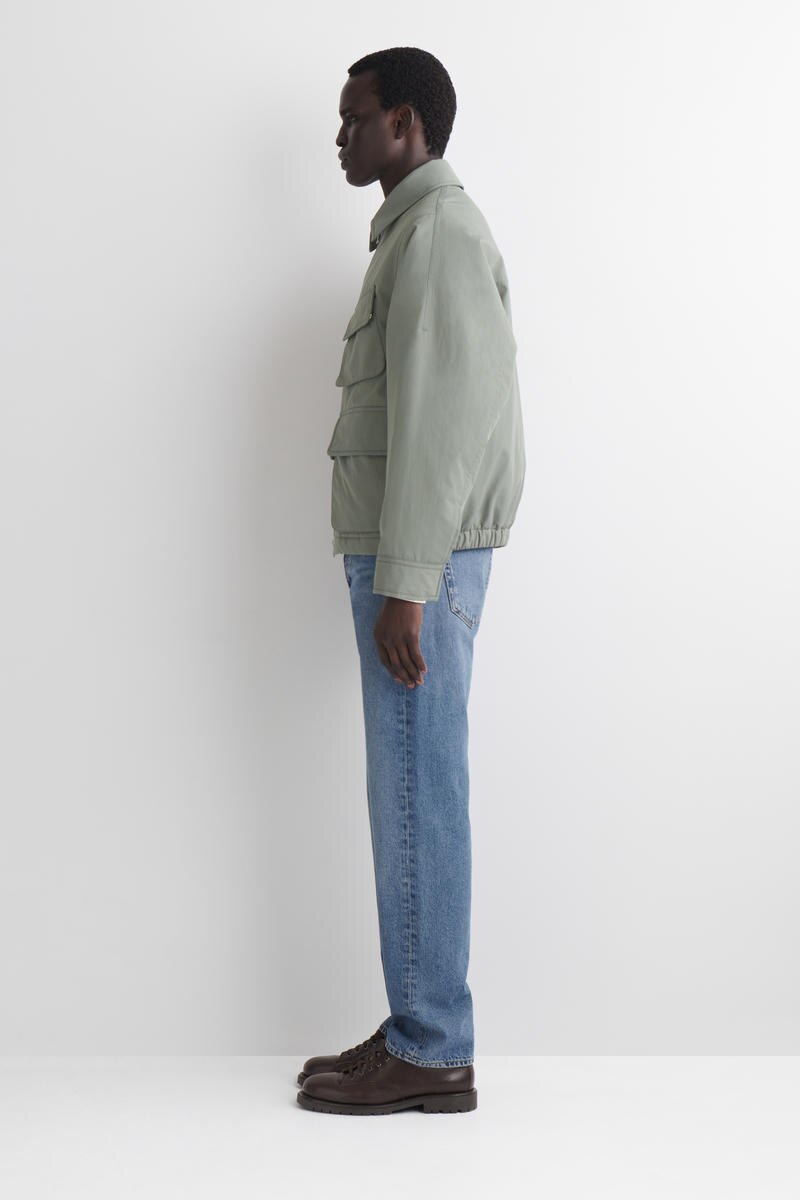 COS パッド入りハリントンジャケット-  ナイロン素材