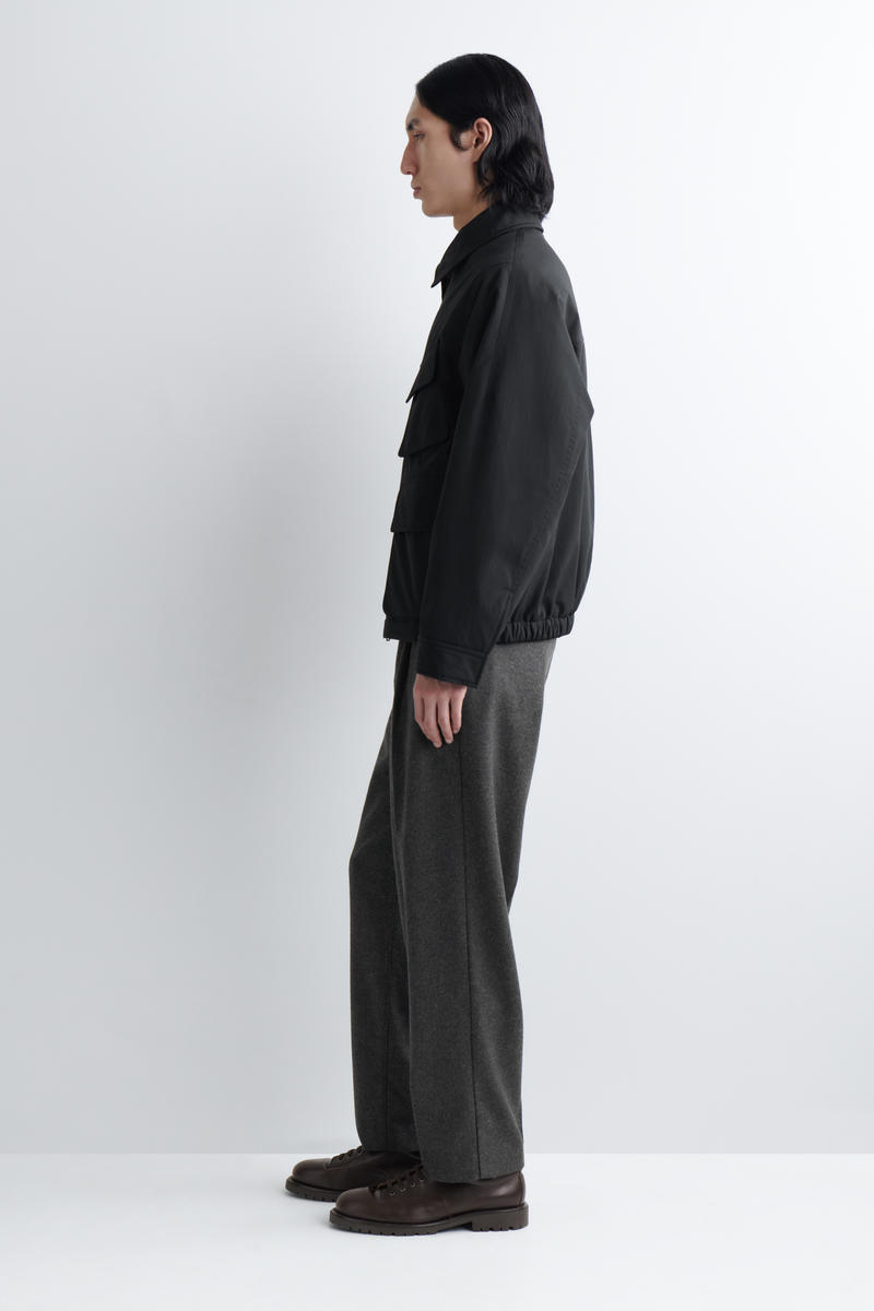 COS パッド入りハリントンジャケット-  ナイロン素材