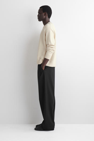 COS ニットコットンクルーネックジャンパー