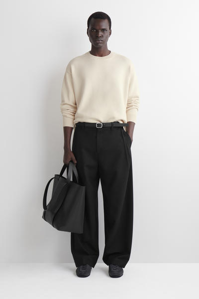 COS ニットコットンクルーネックジャンパー