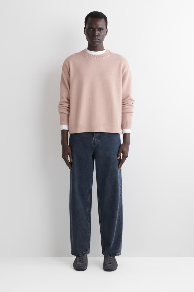 COS ニットコットンクルーネックジャンパー