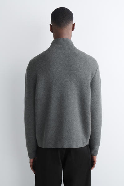 COS メリノウールジップアップトラックジャケット